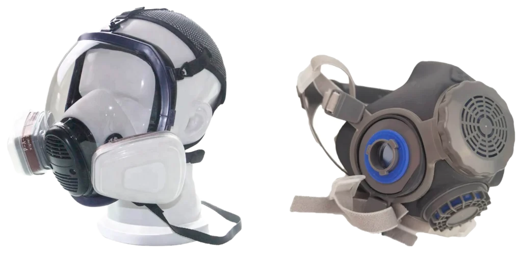 AERO-GEAR/650 full-face mask and AERO-GEAR/M60 half-face respirator